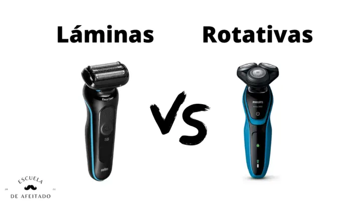 Afeitadora de láminas vs Rotativas