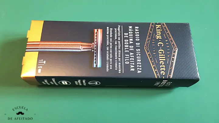 Embalaje de la afeitadora clásica King C Gillette